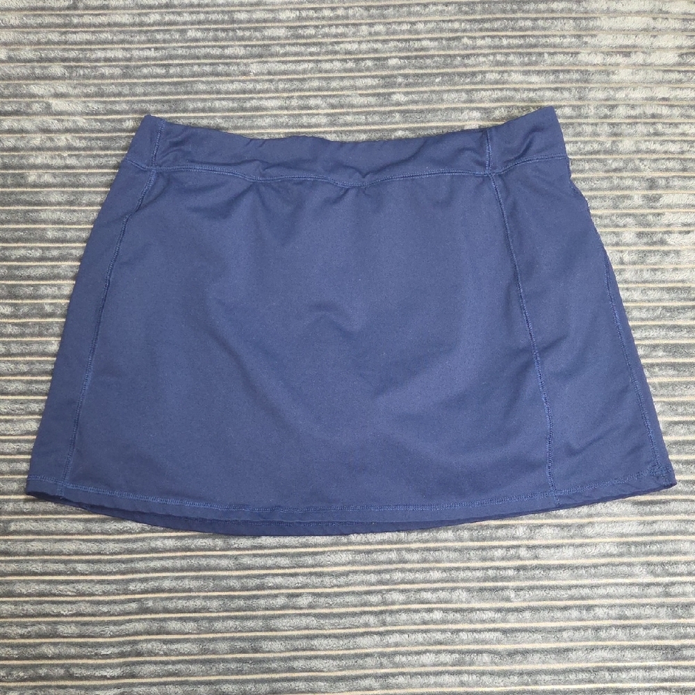 Lands End Chic Navy Blue Skort